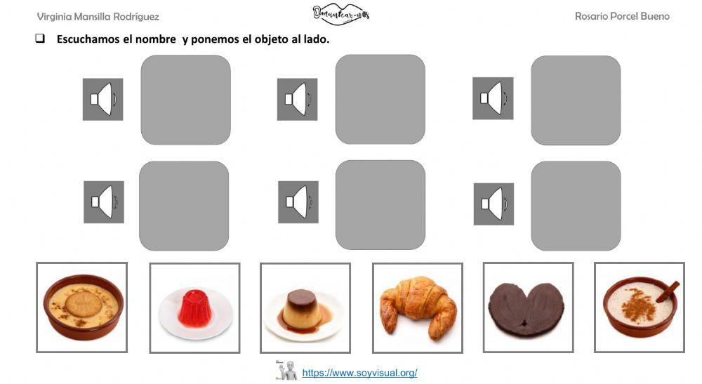 Vocabulario alimentos 8 con audio