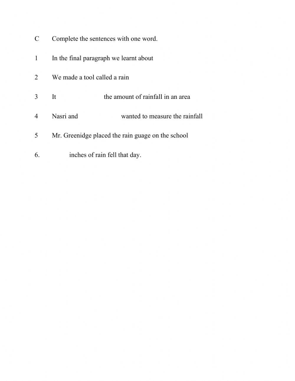 Comprehension :We Love Science