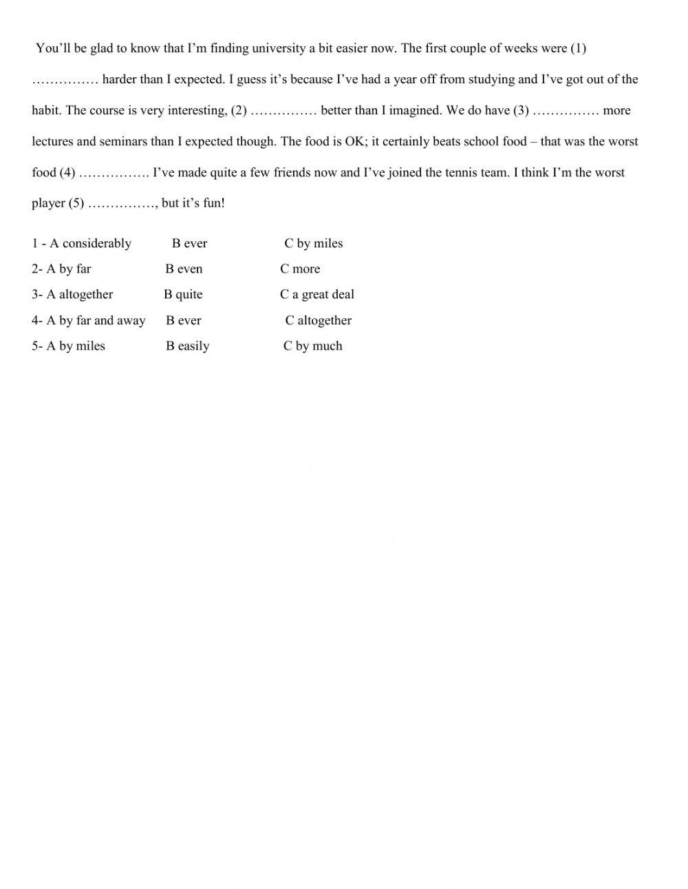 Intensifying adverbs CAE2