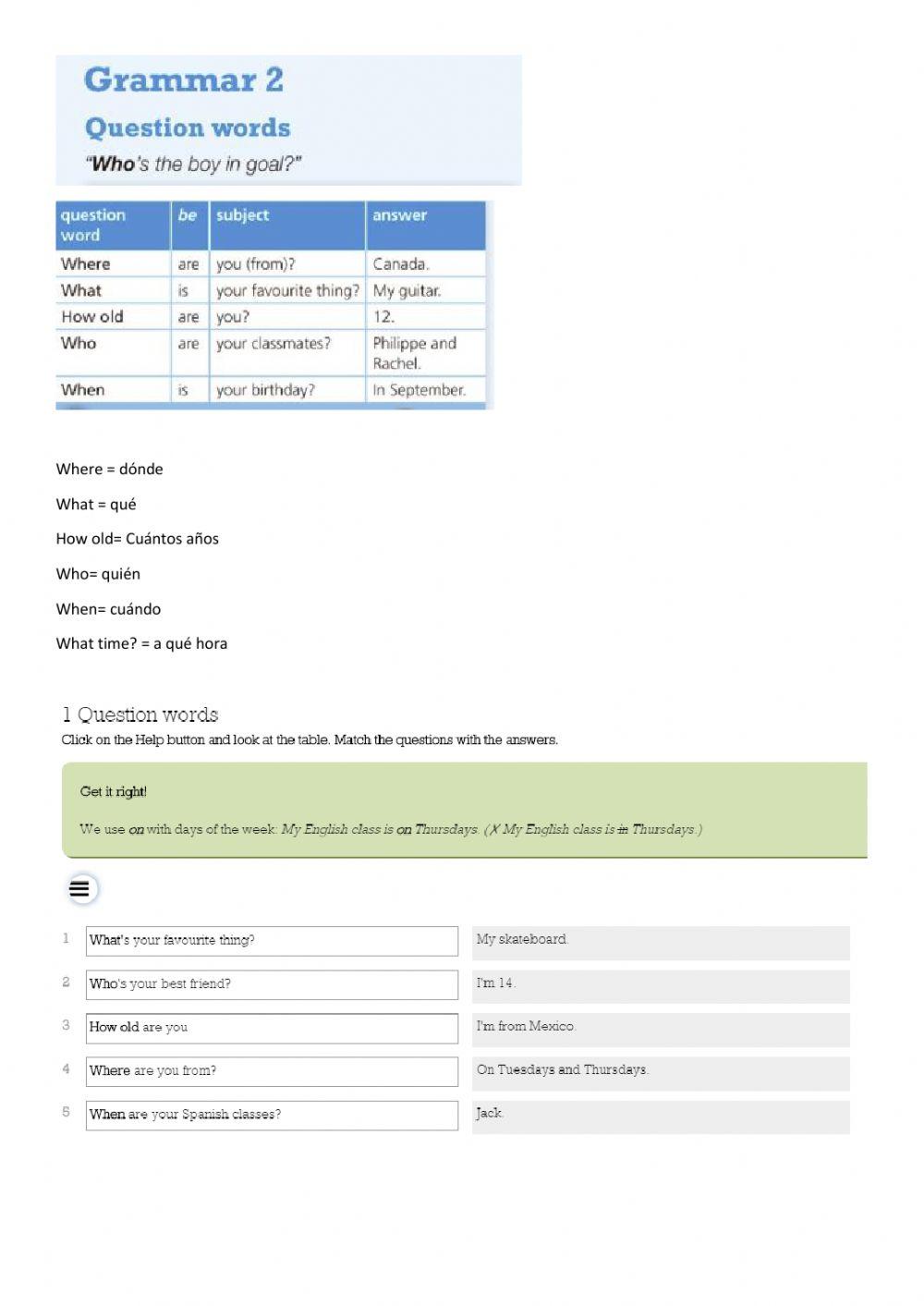 Smart planet unit 1 grammar