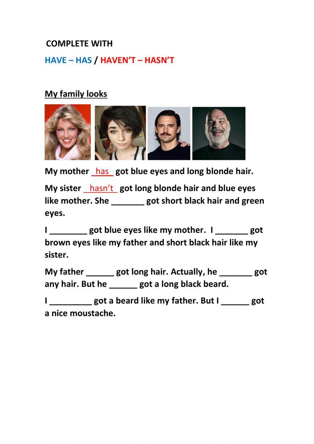 Have got Affirmative and Negative