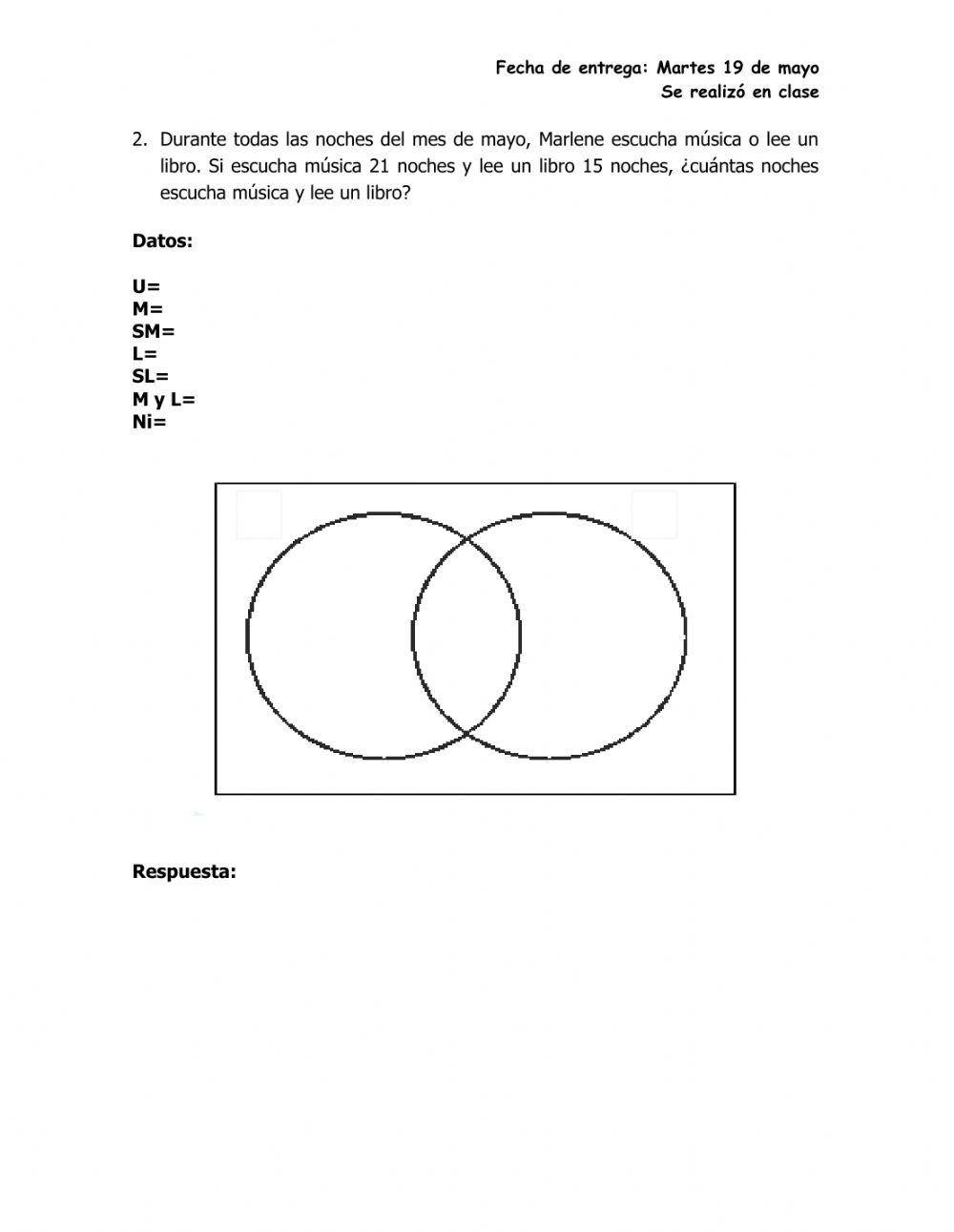 Problemas sobre conjuntos