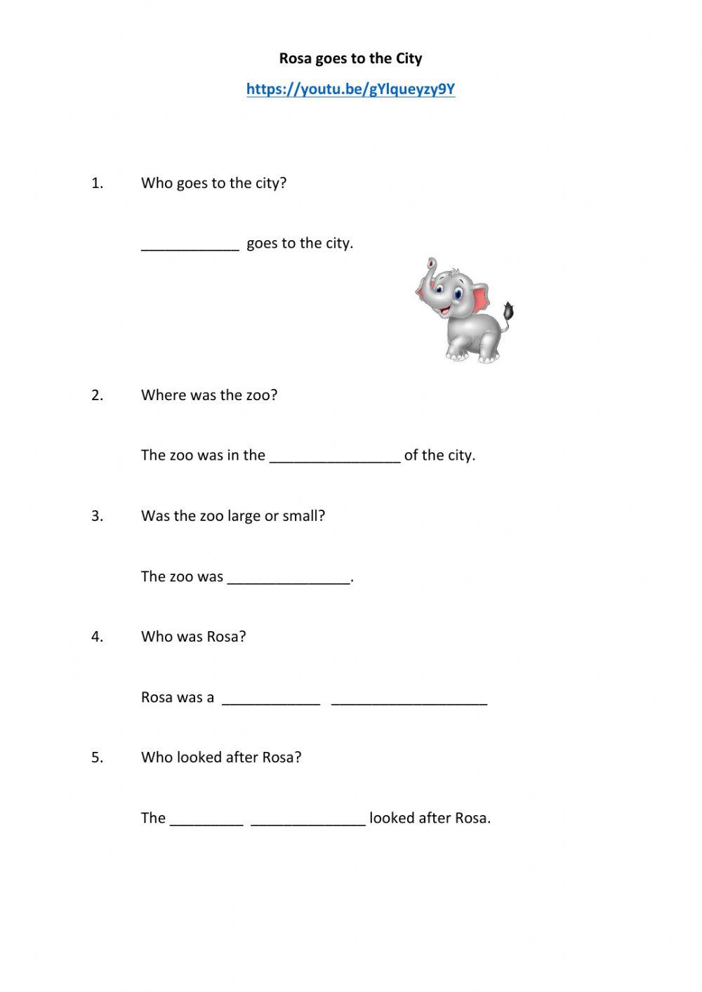 Rosa goes to the city