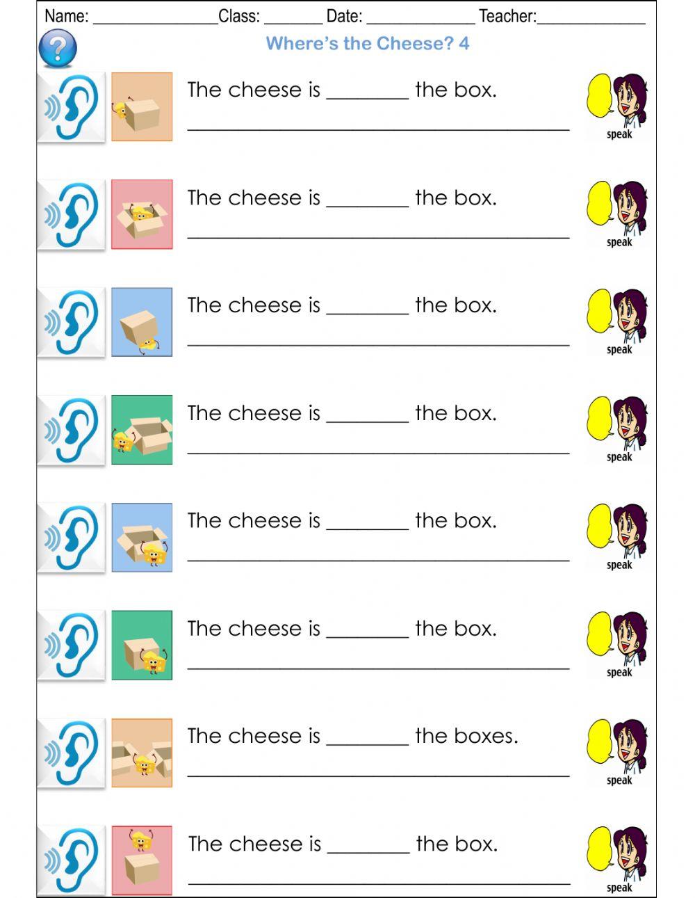 Where's the Cheese 4 - Prepositions