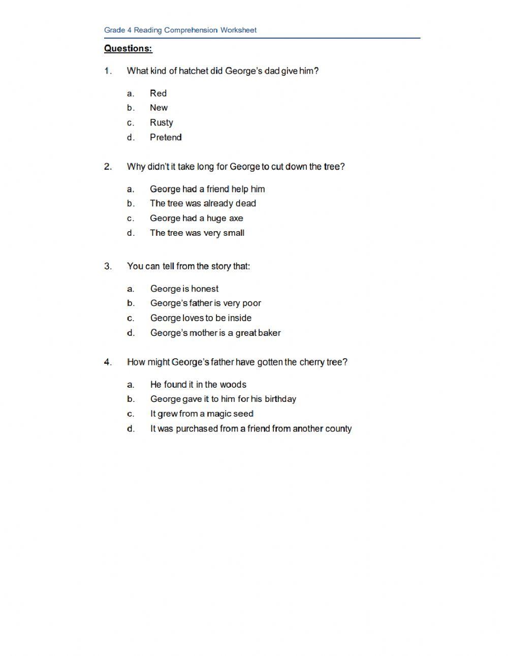 George Washington and His Hatchet