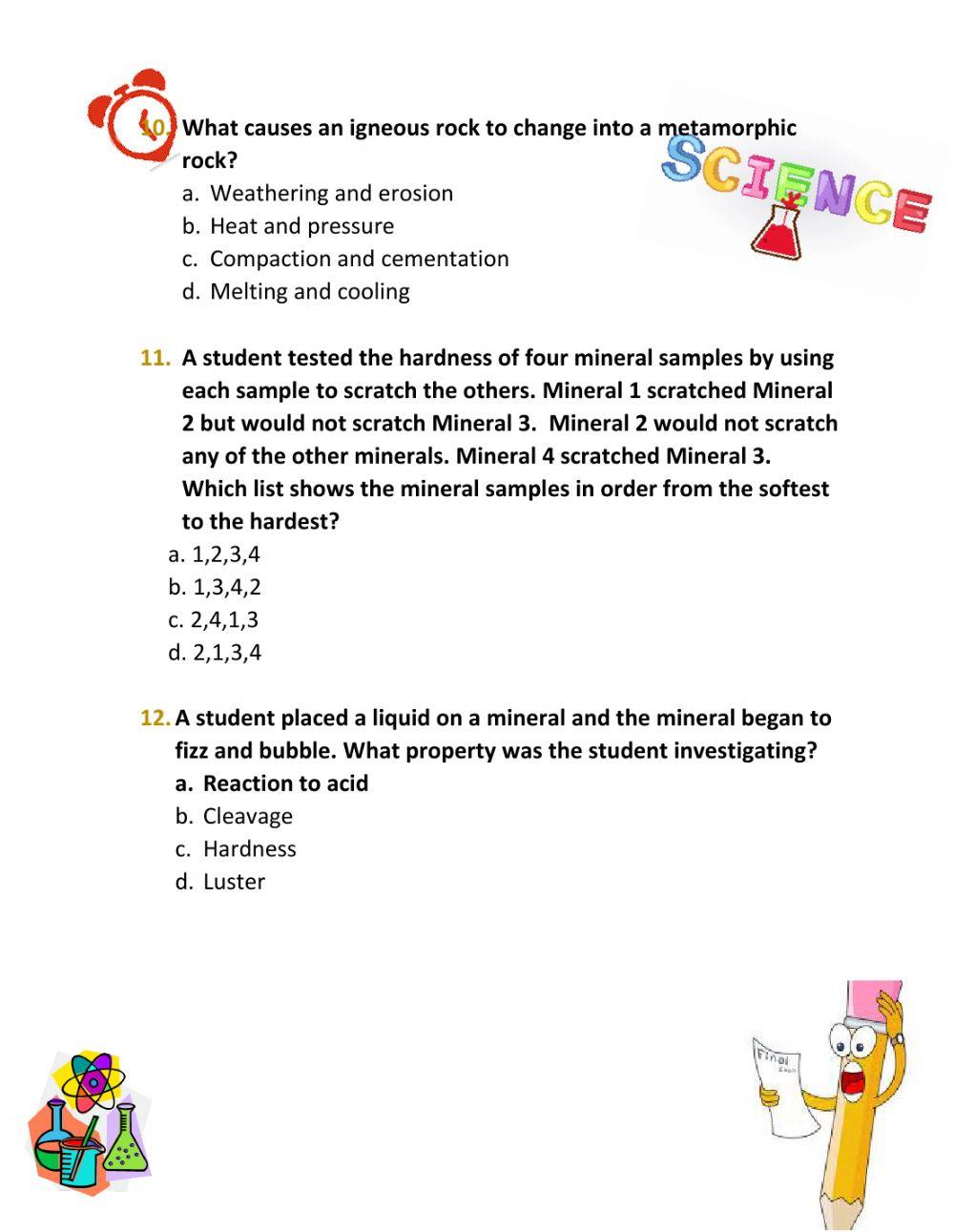 Science - Grade 5 - Term 3 Practice exam- Science - Grade 5 - Term 3 Practice exam-