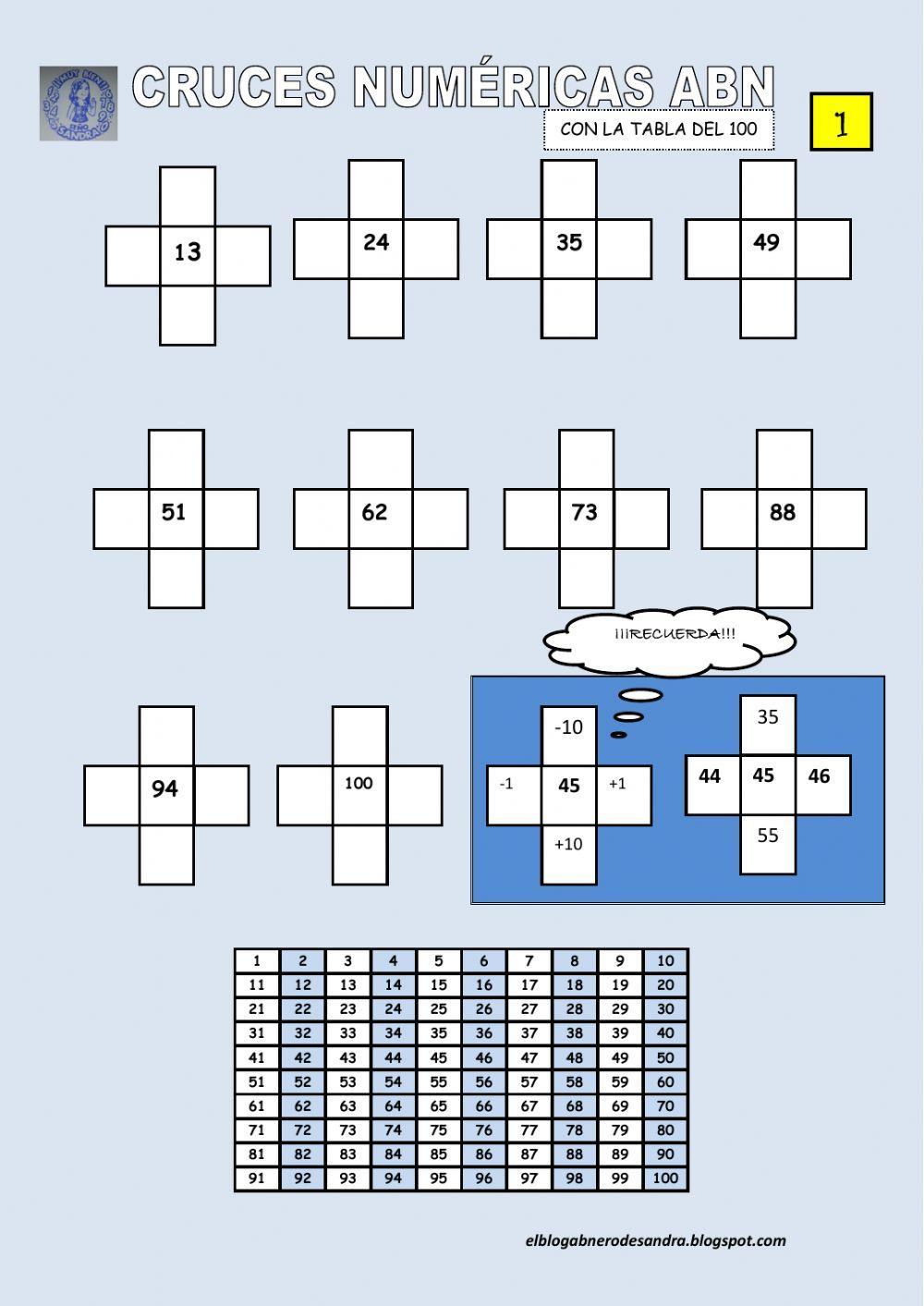 Cruces abn con la tabla del 100   1