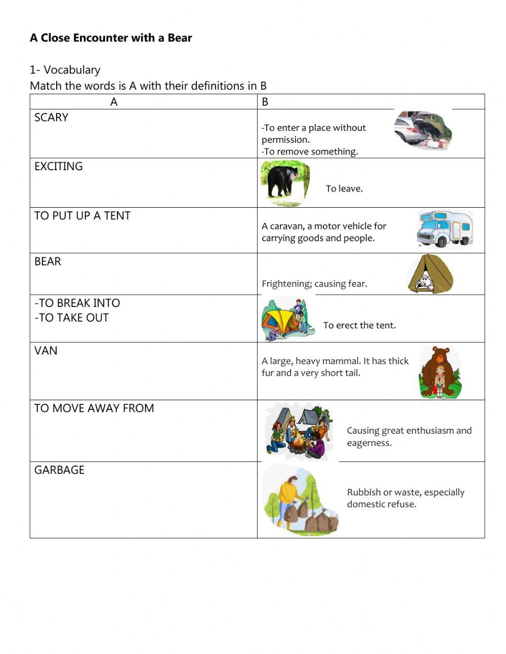 A close encounter with a bear