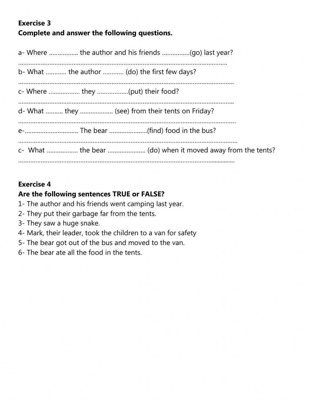 A close encounter with a bear