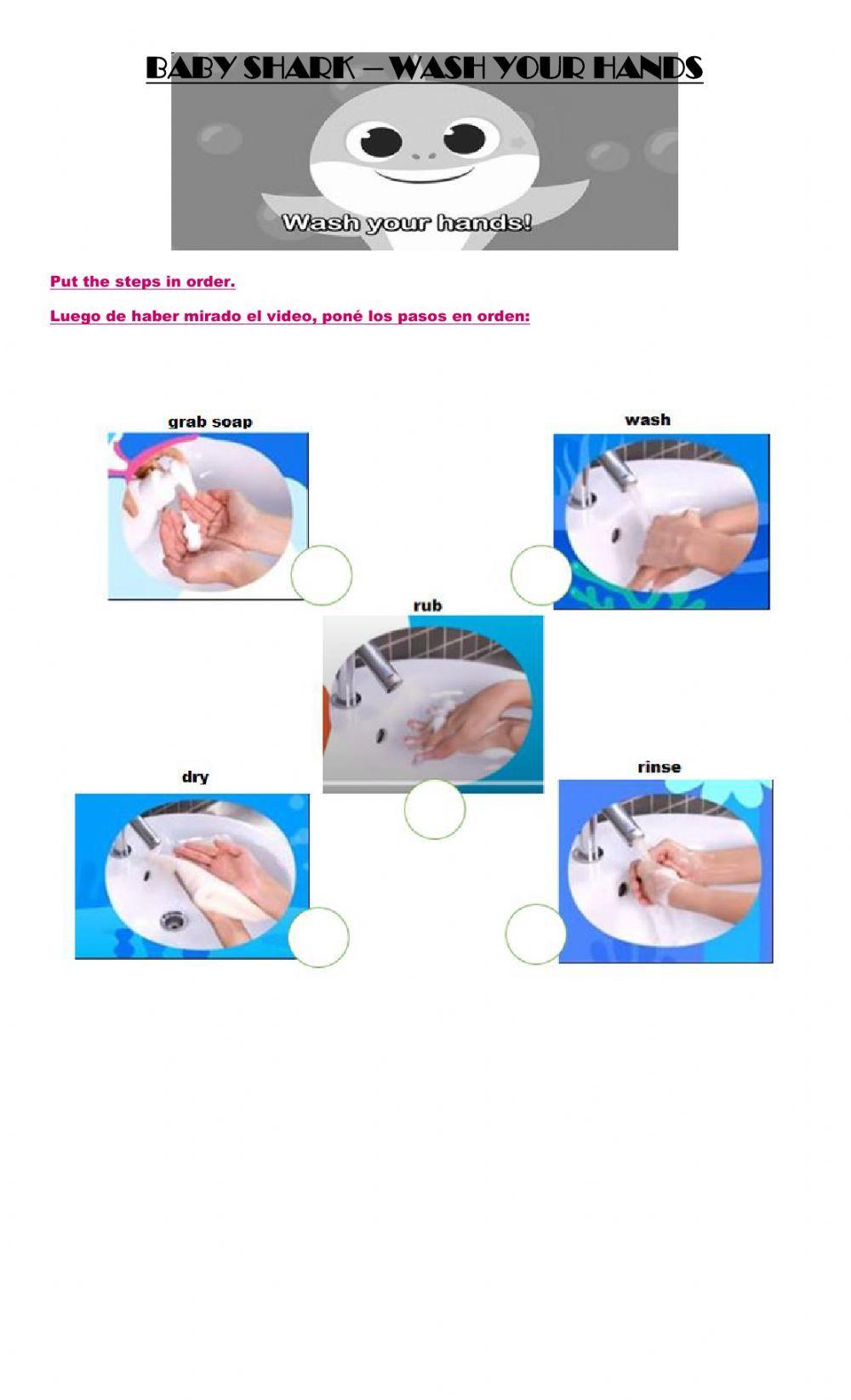 Wash your hands - with baby shark