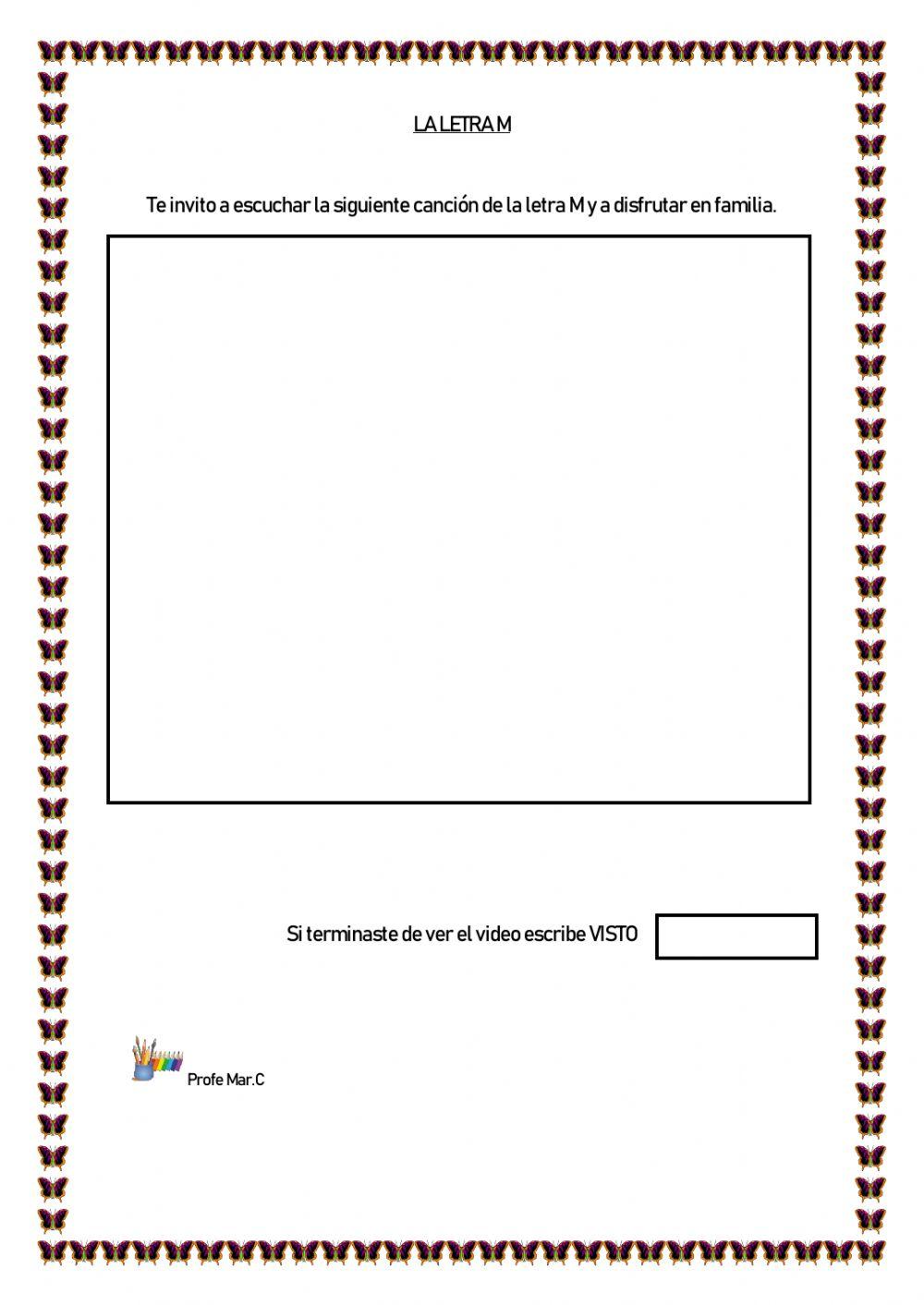 Canción de la Letra M