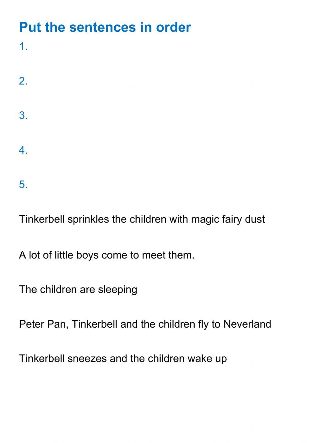 Peter Pan, parts 1, 2, 3