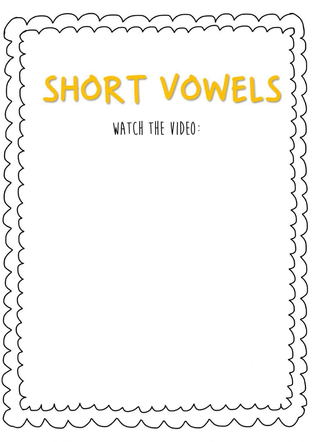 Short vowels!