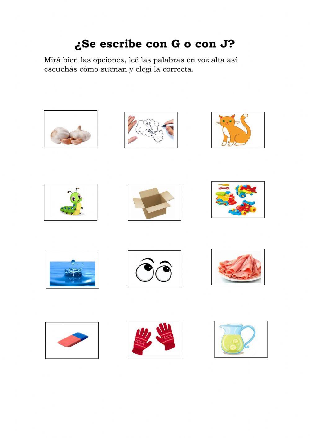 ¿Se escribe con G o con J?