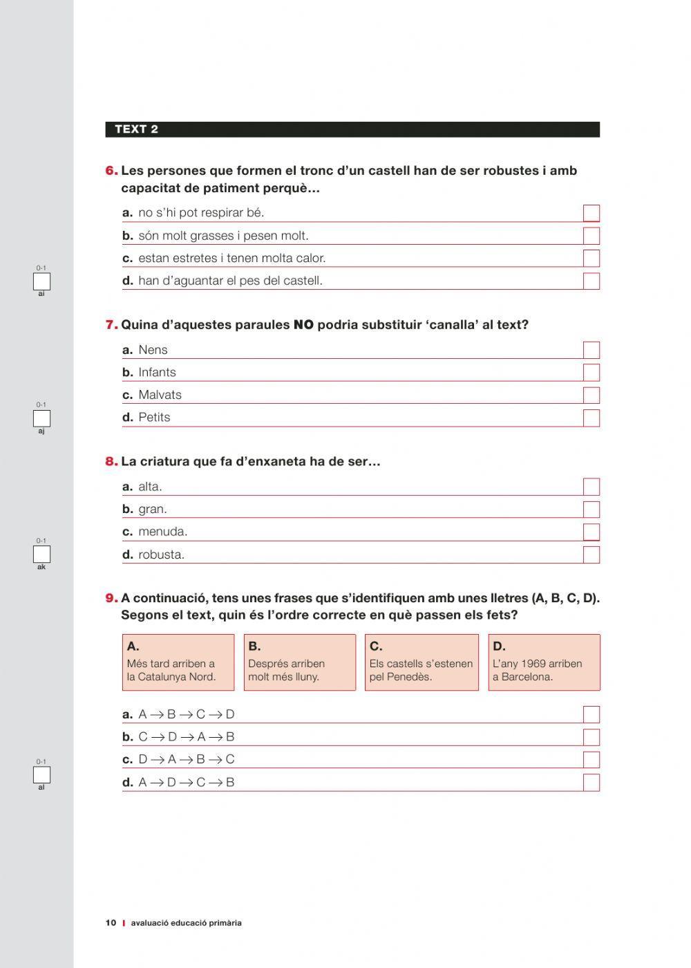 Comprensió lectora 8