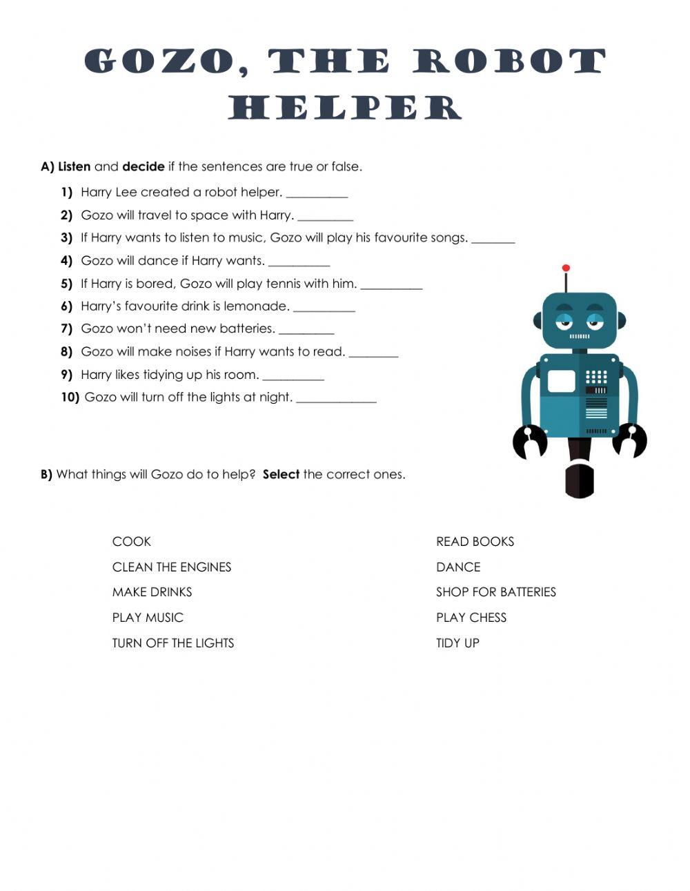 Gozo, The Robot Helper