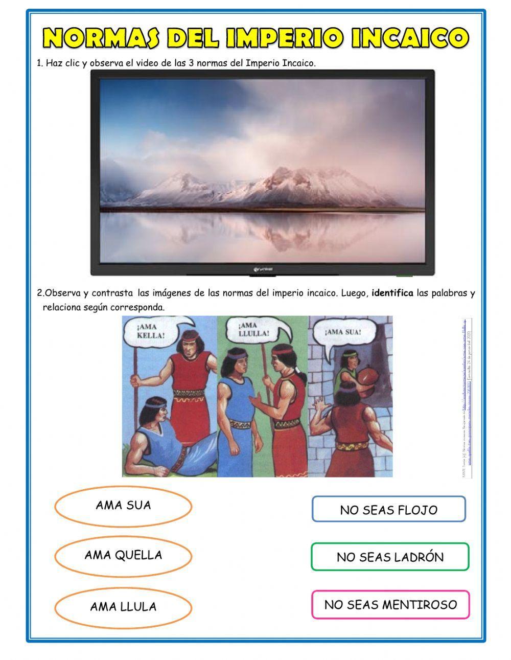 Normas del Imperio Incaico