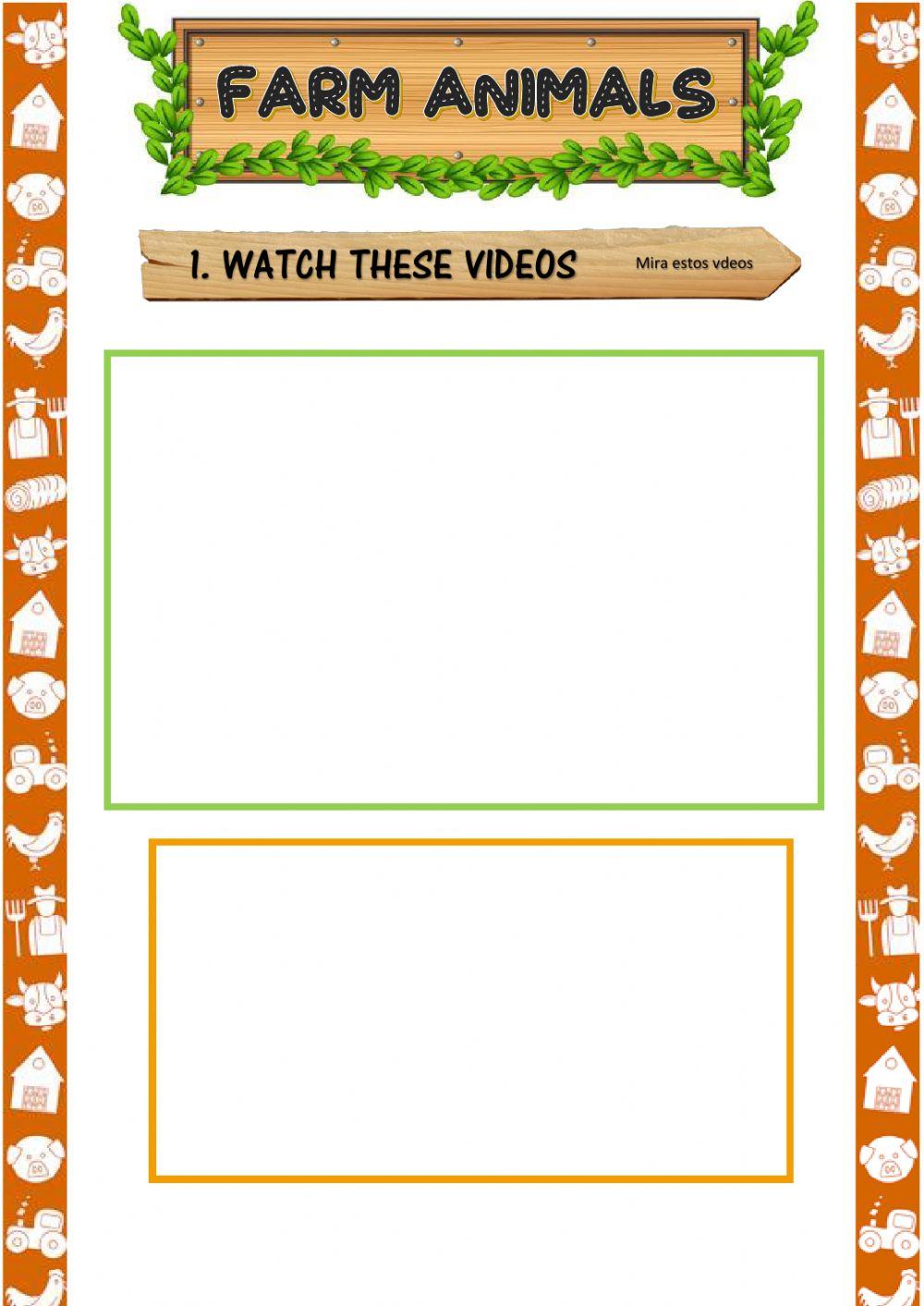 Farm Animals and colours