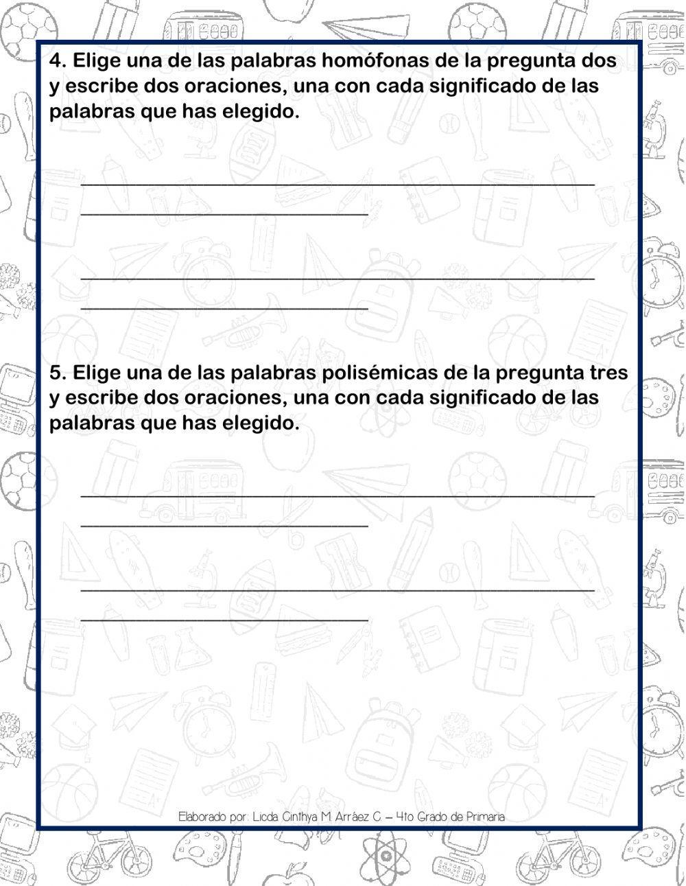 Palabras Homófonas y Polisémicas