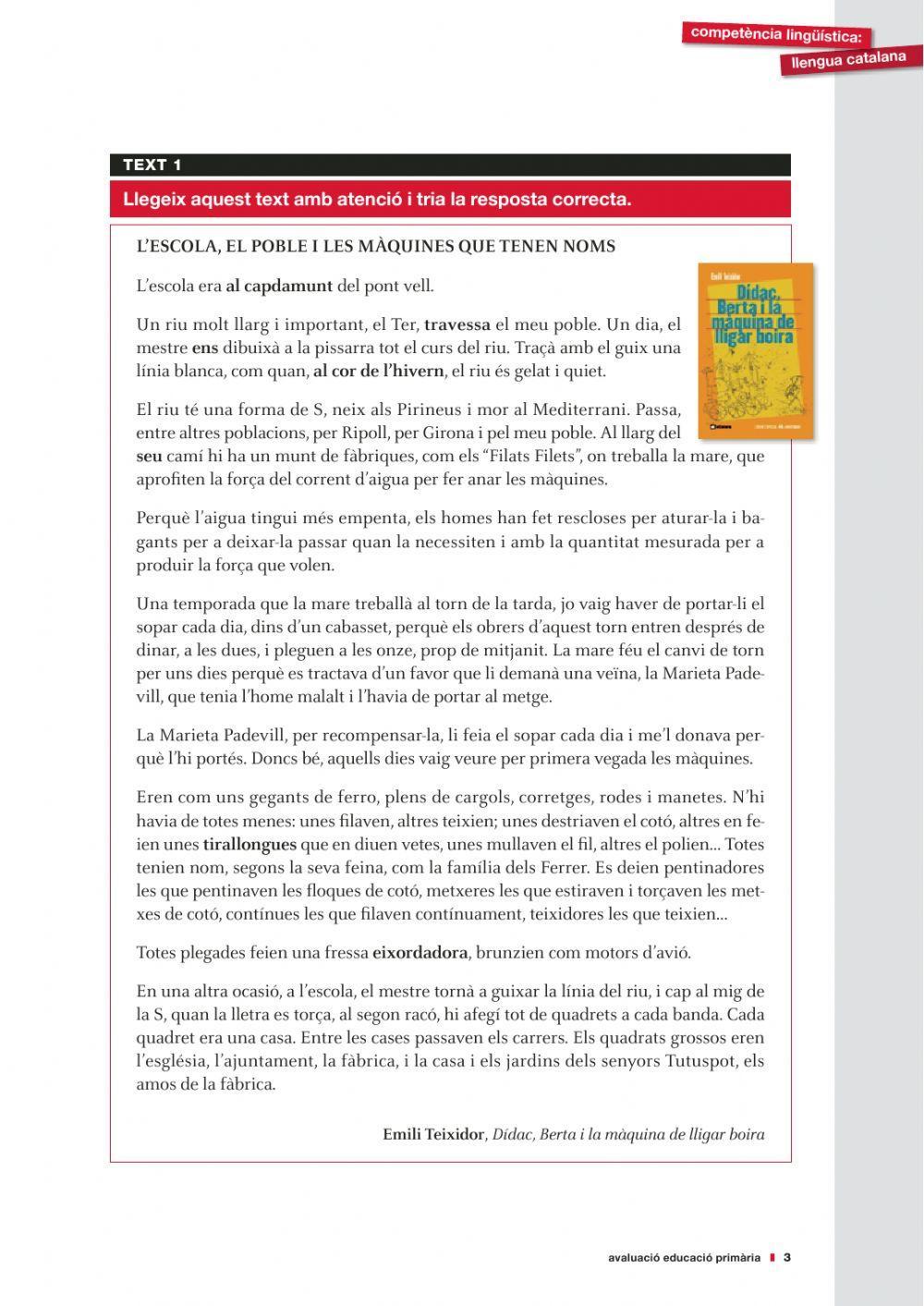 Comprensió lectora 9