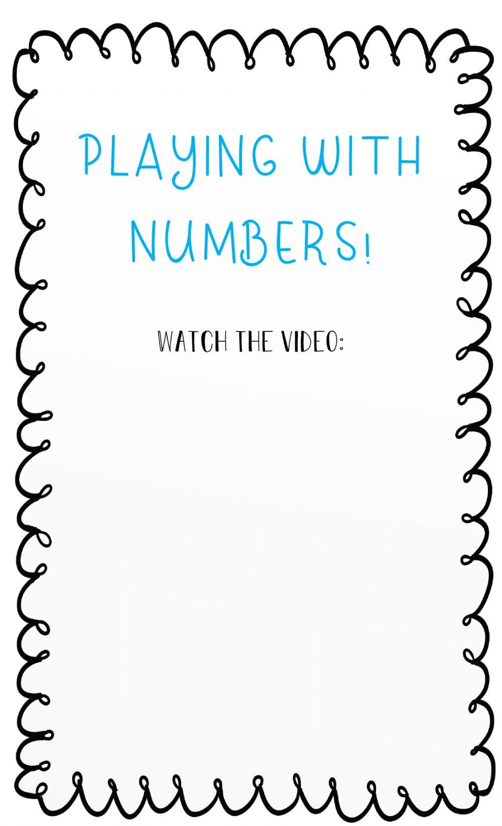 Playing with numbers