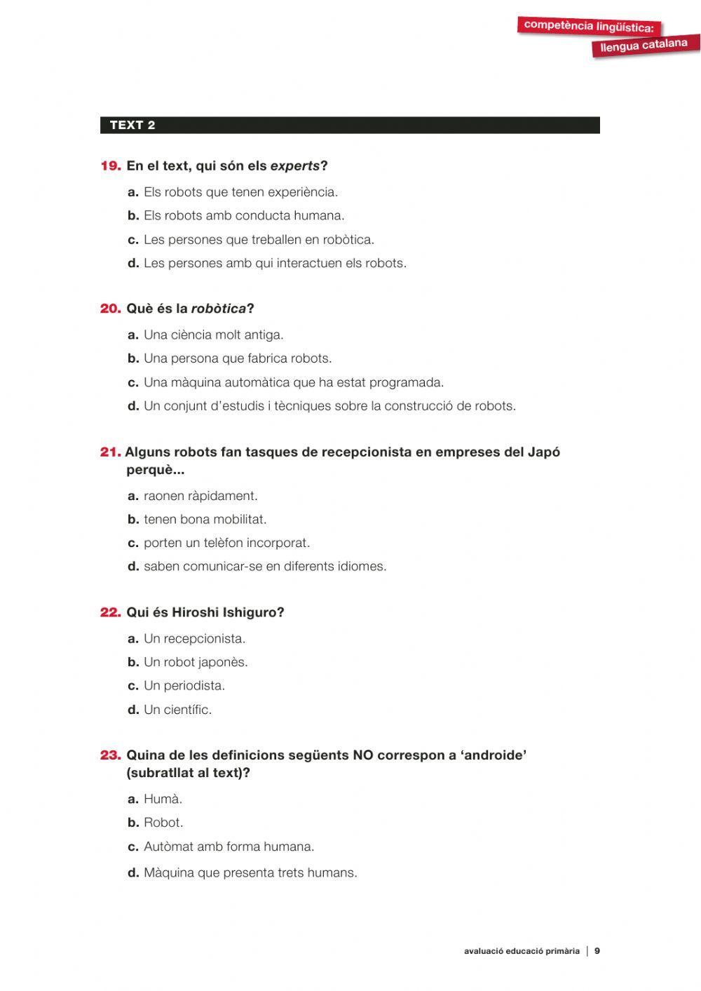 Comprensió lectora 12