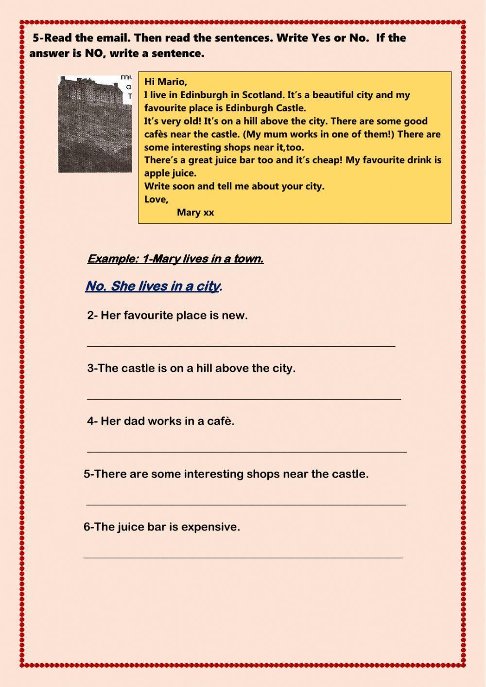 Read and write a word from the box.