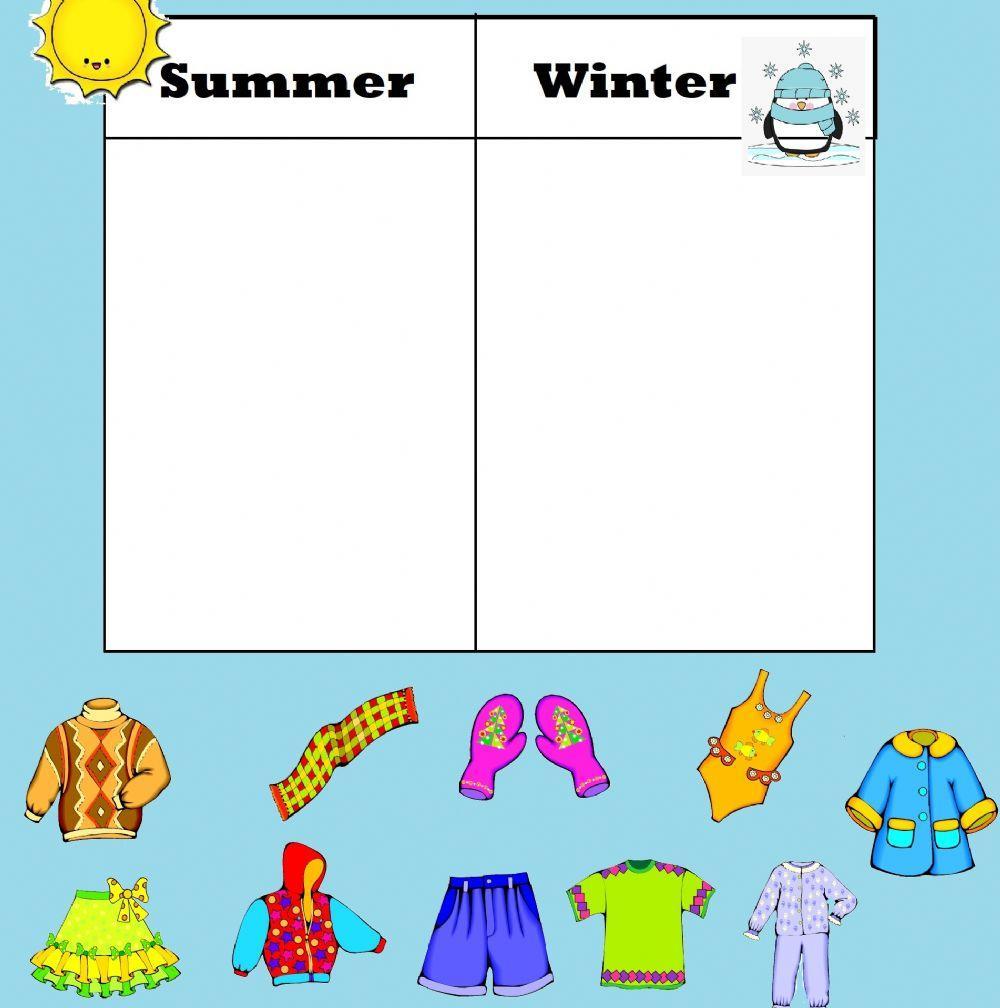 Seasonal Clothing Sort