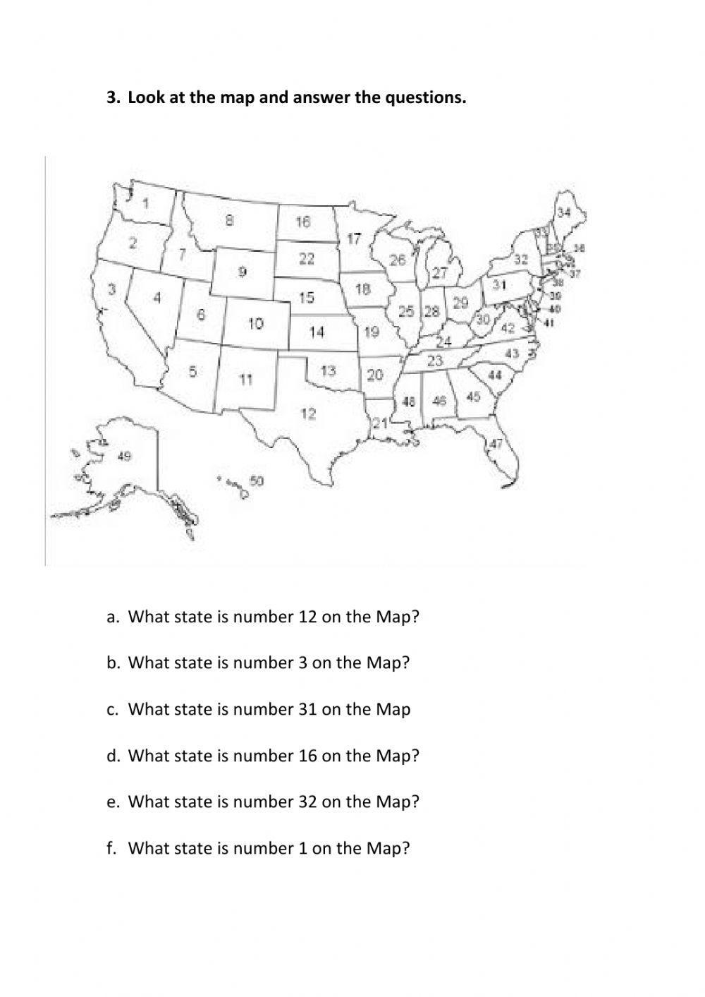 USA Worksheet