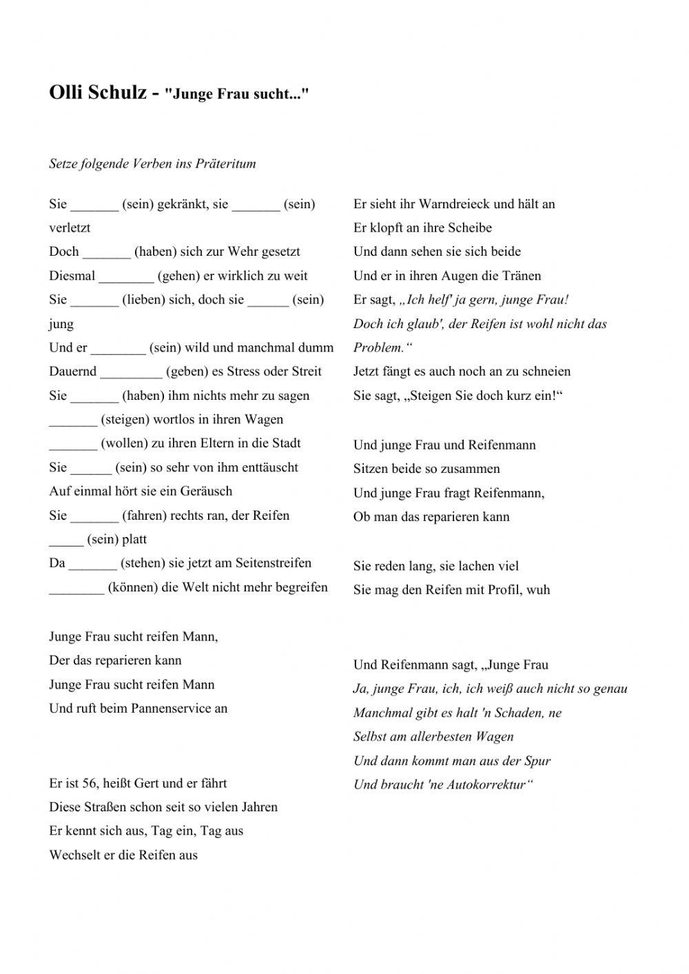 Olli Schulz - Junge Frau sucht...