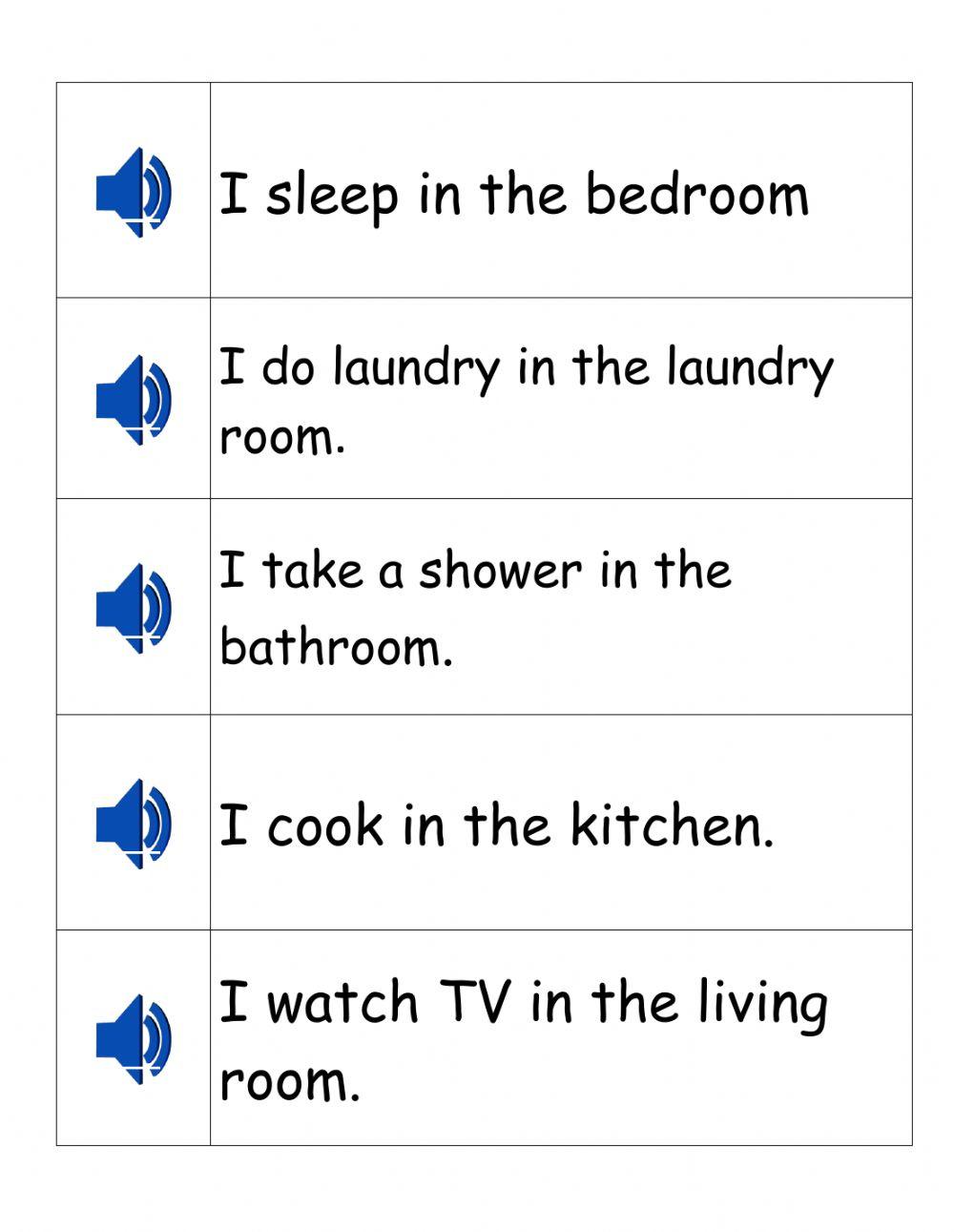 daily activities at home 