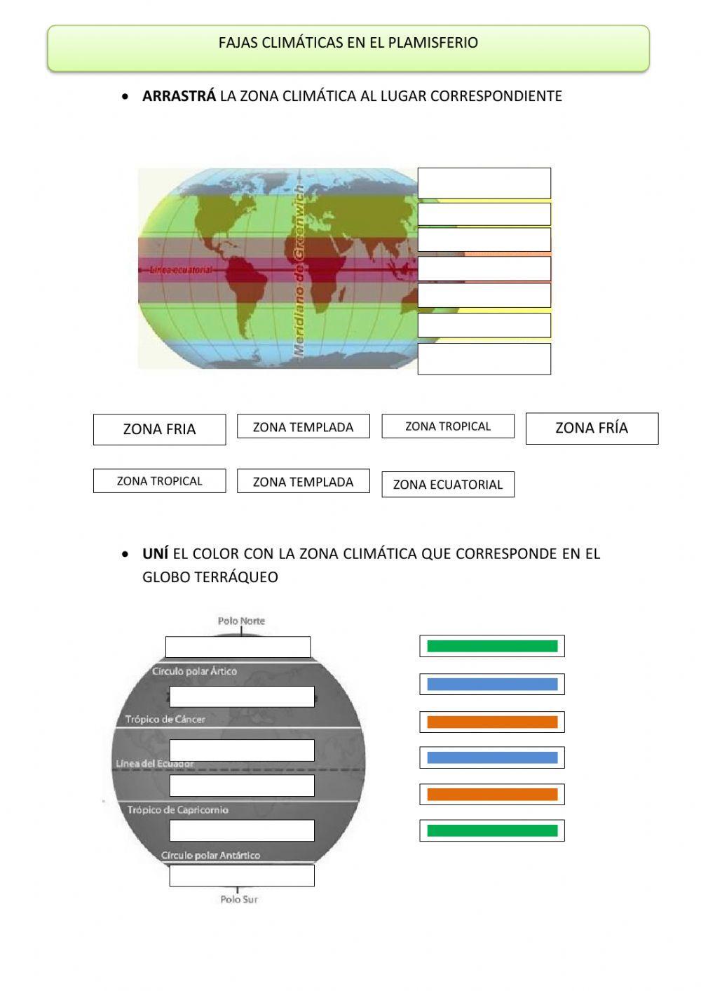 Formas de climas en la tierra