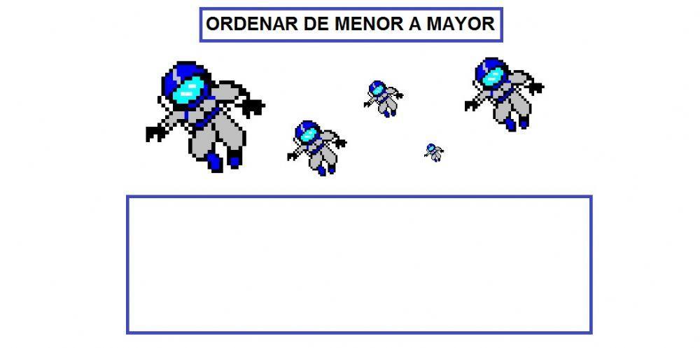 Ordenar de menor a mayor