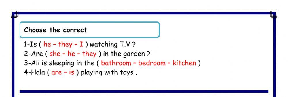 WorkSheet 2 Unit 2 T1 G4