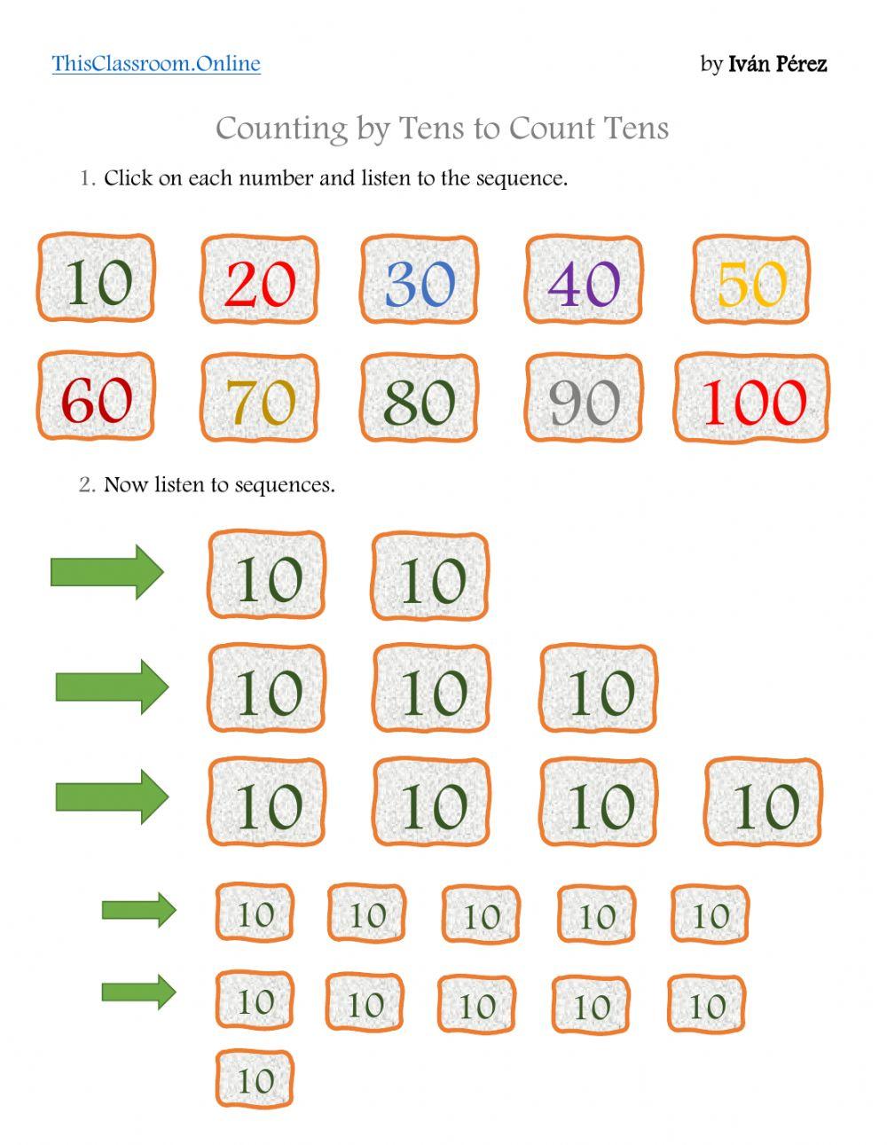 Counting by Tens to Add Tens and Ones