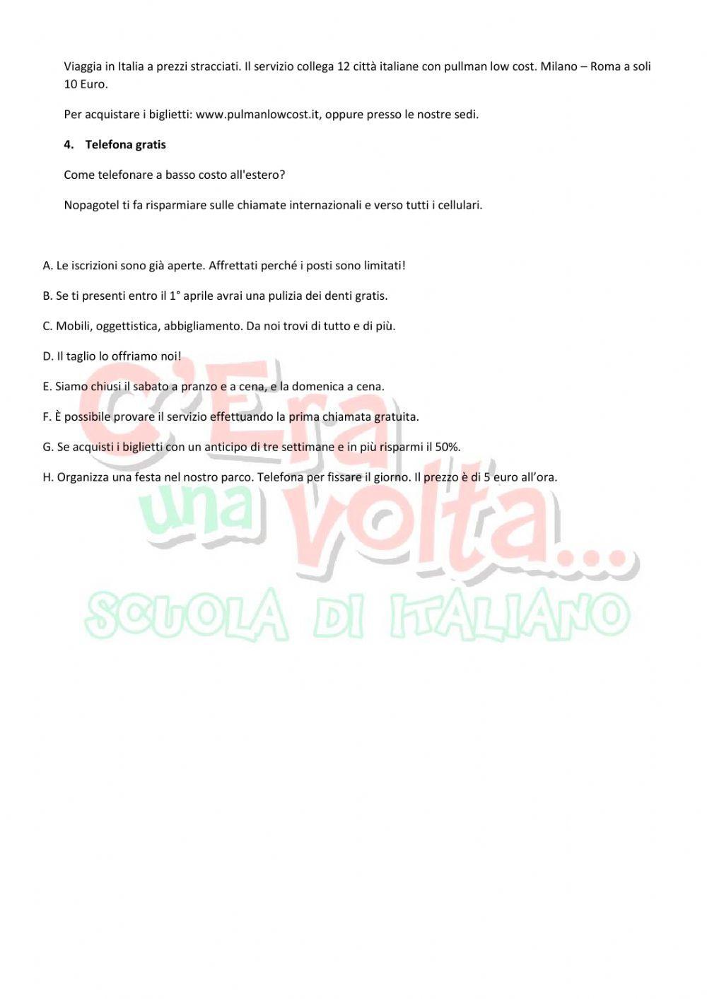 Comprensione scritta