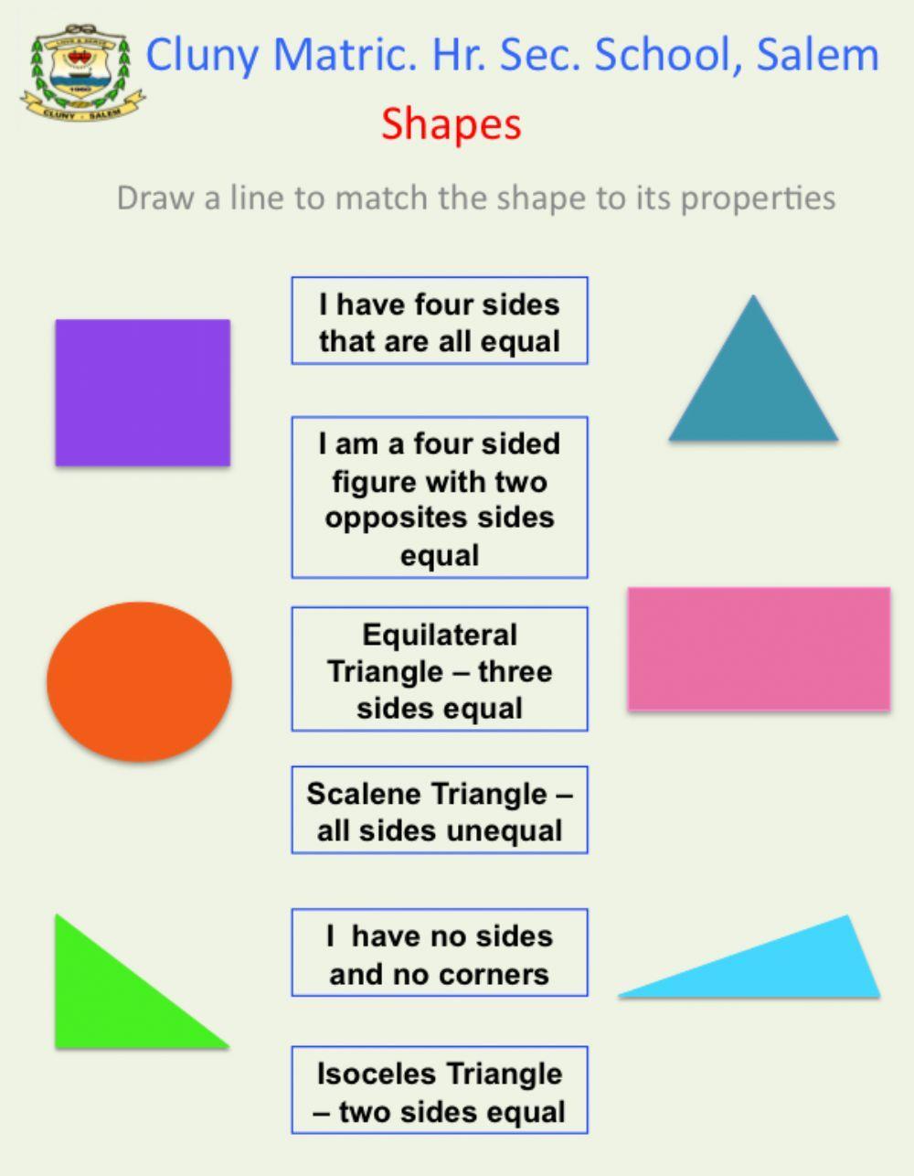 Geometric shapes and its properties Geometric shapes and its properties