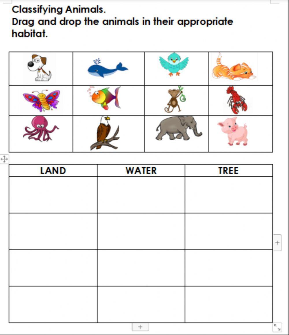 Classifying Animal's Habitat