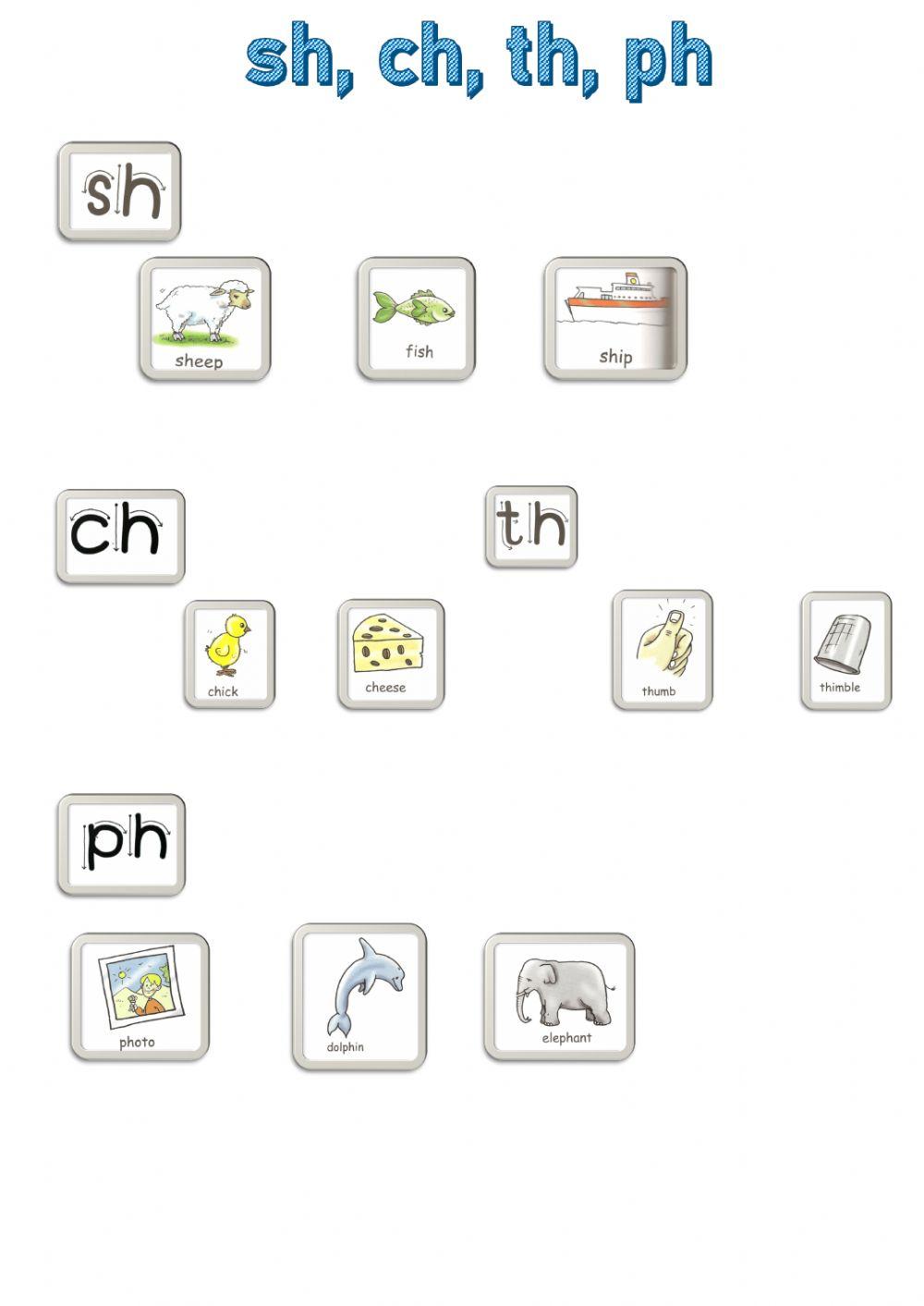 Spotlight 2 класс sh, ch, th, ph