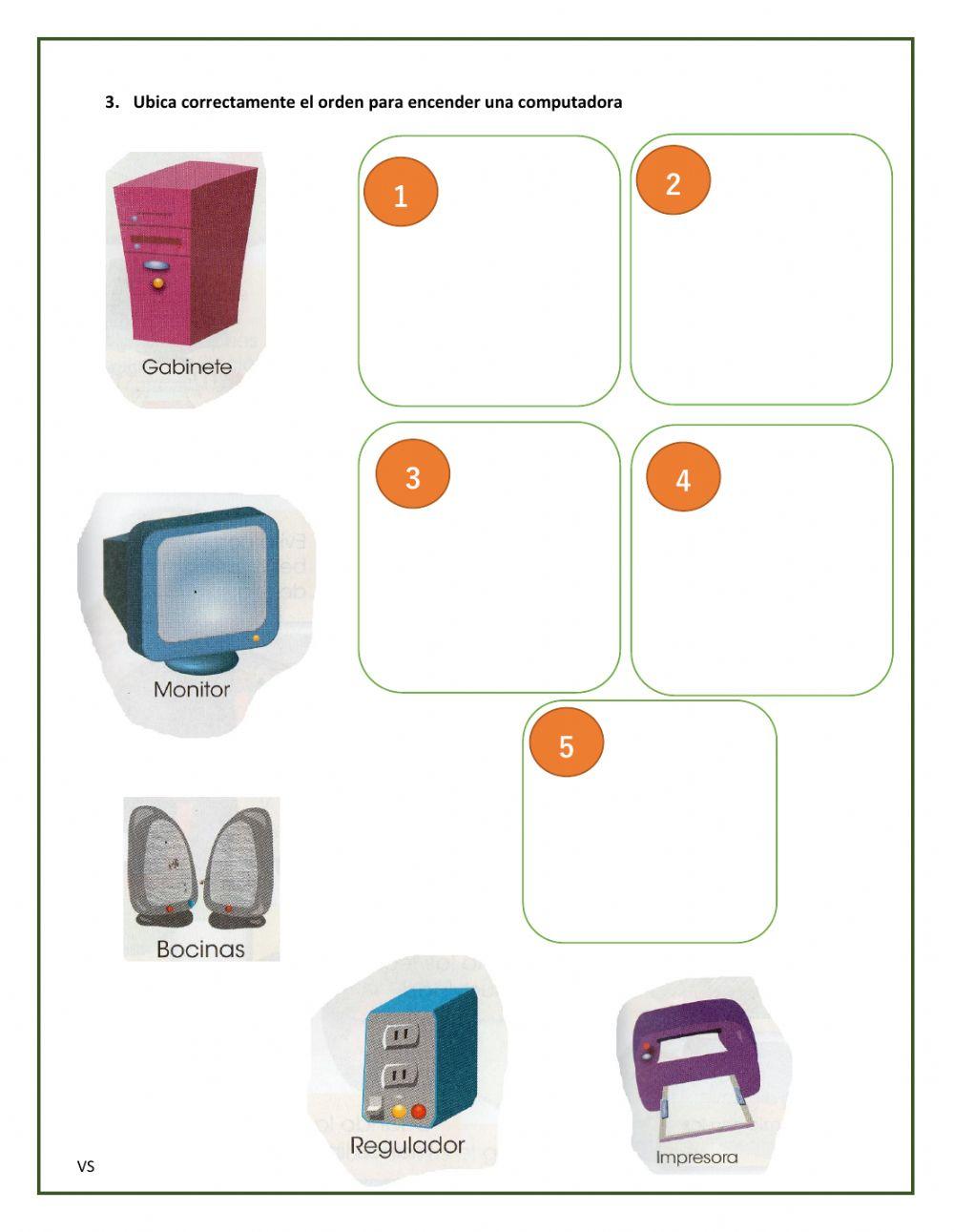 Encendido de la computadora
