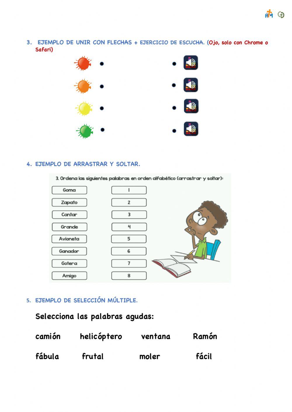 Crear fichas interactivas