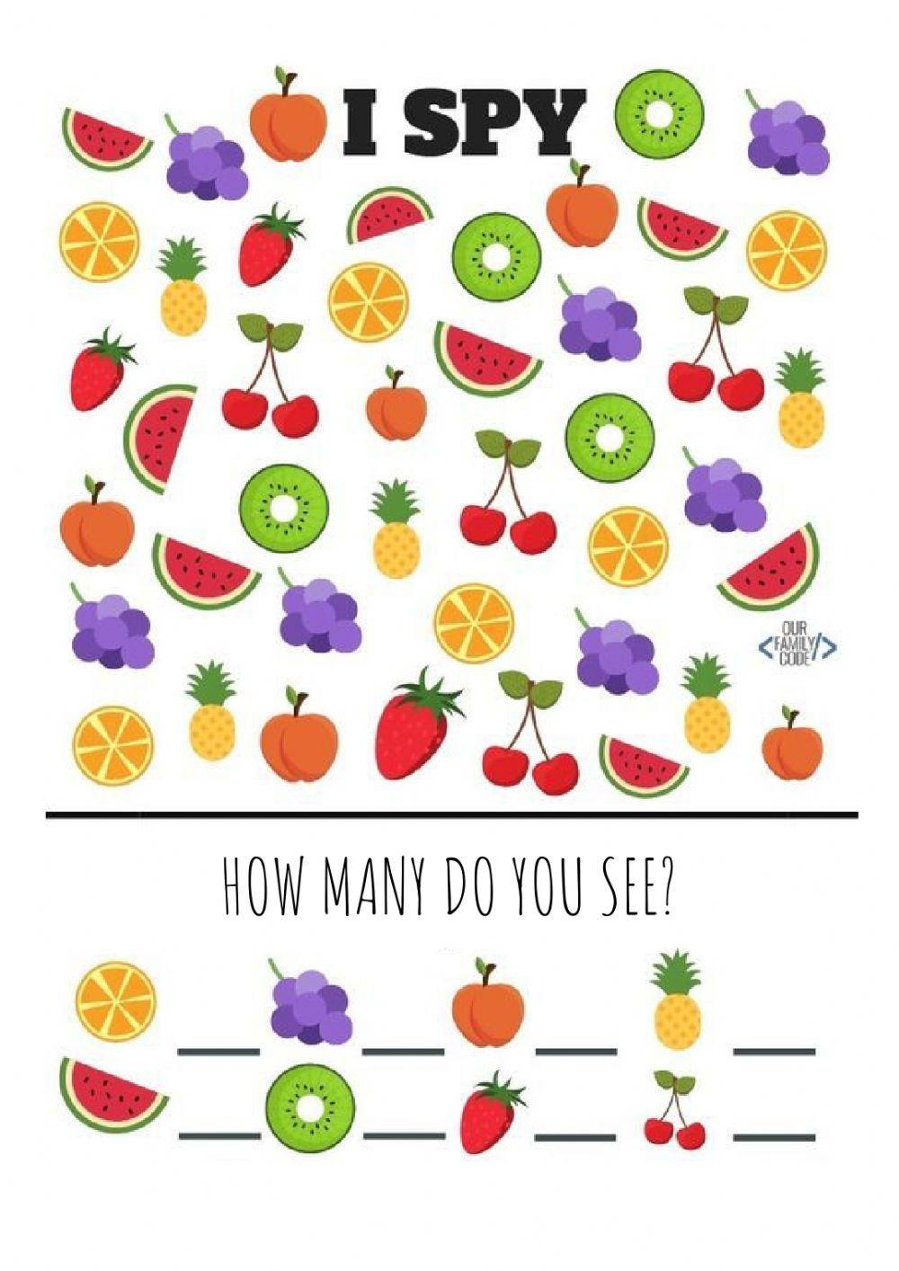 I spy fruits