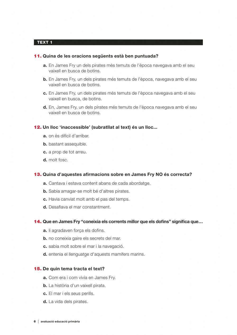 Comprensió lectora 13