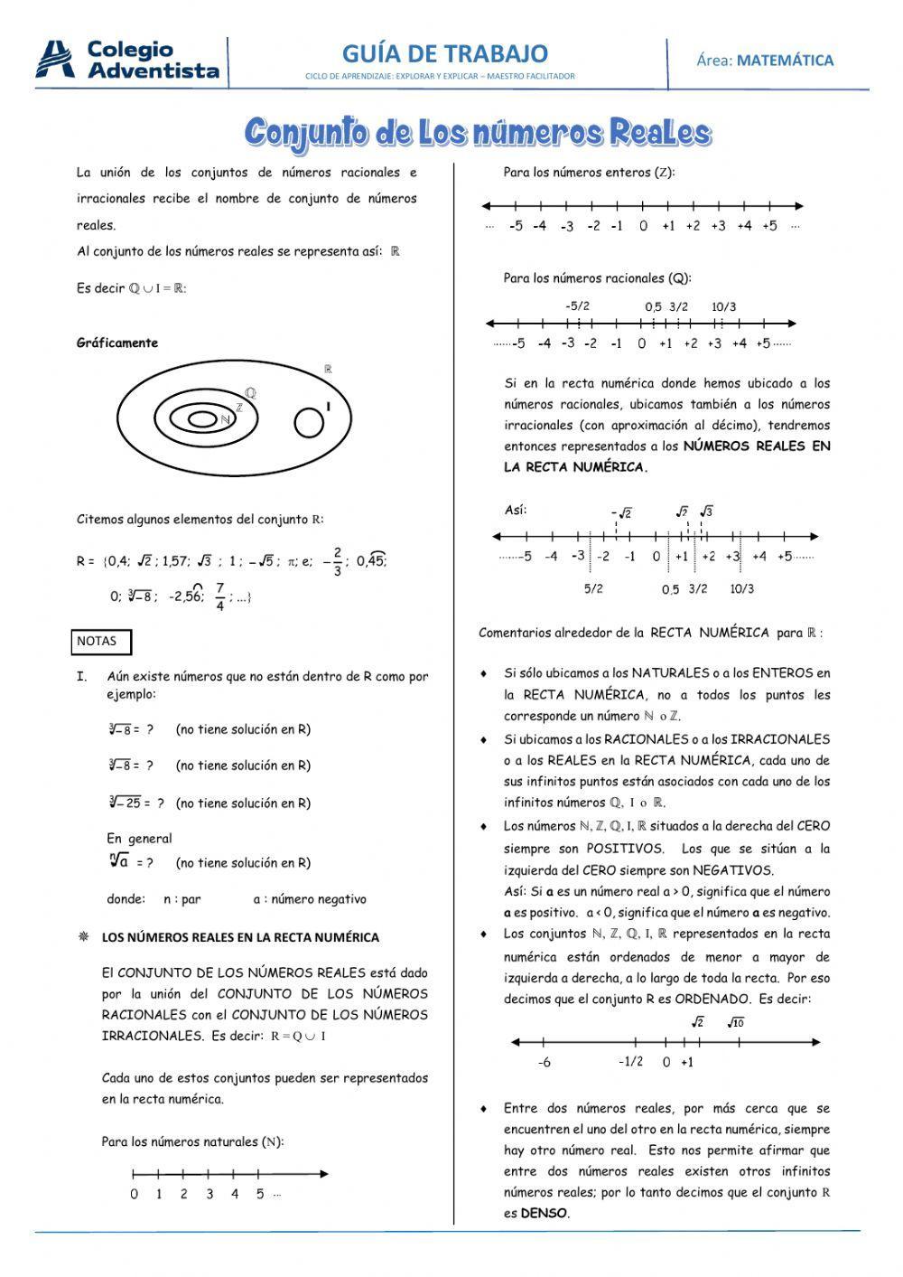 Números Irracionales