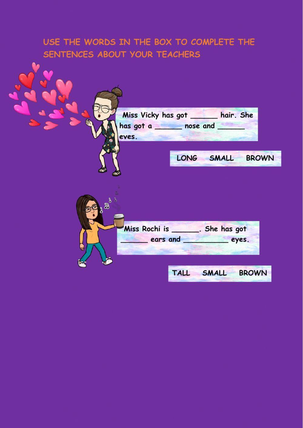 Complete the sentences