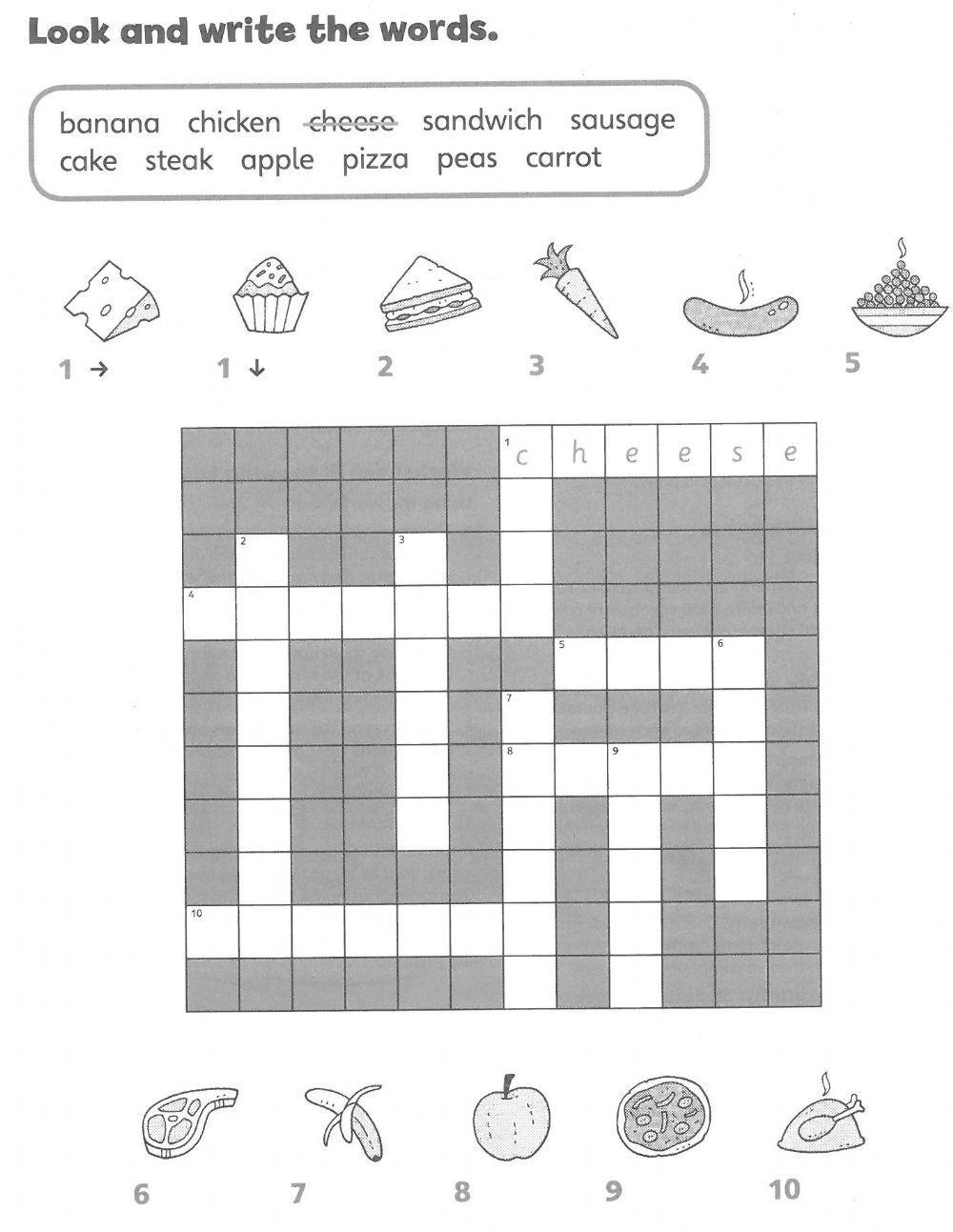 Food crossword