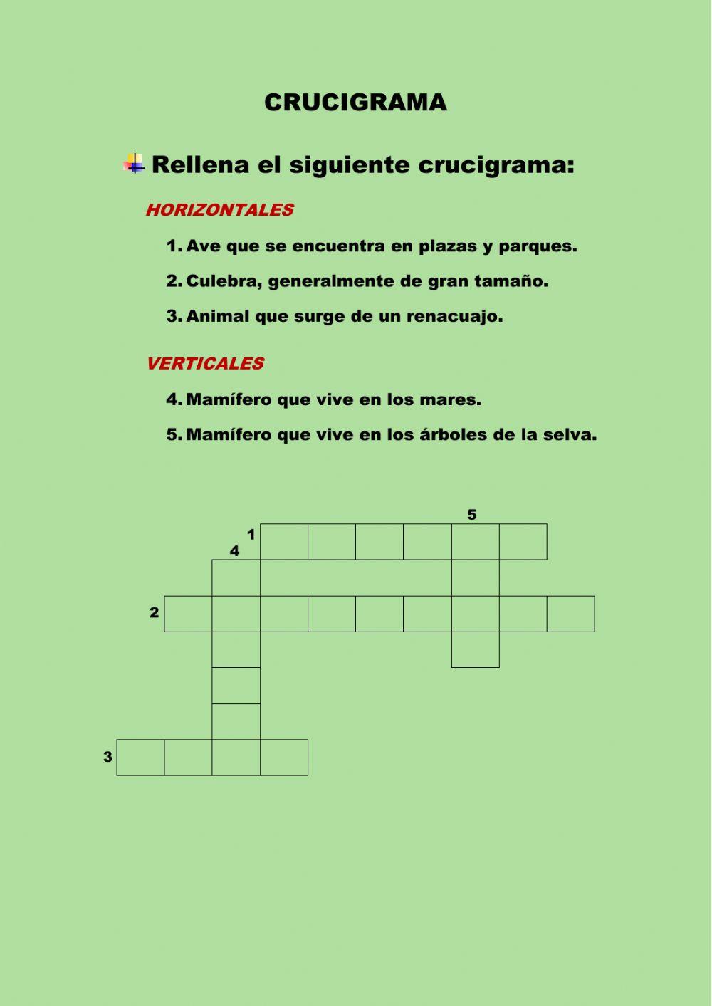 Crucigrama