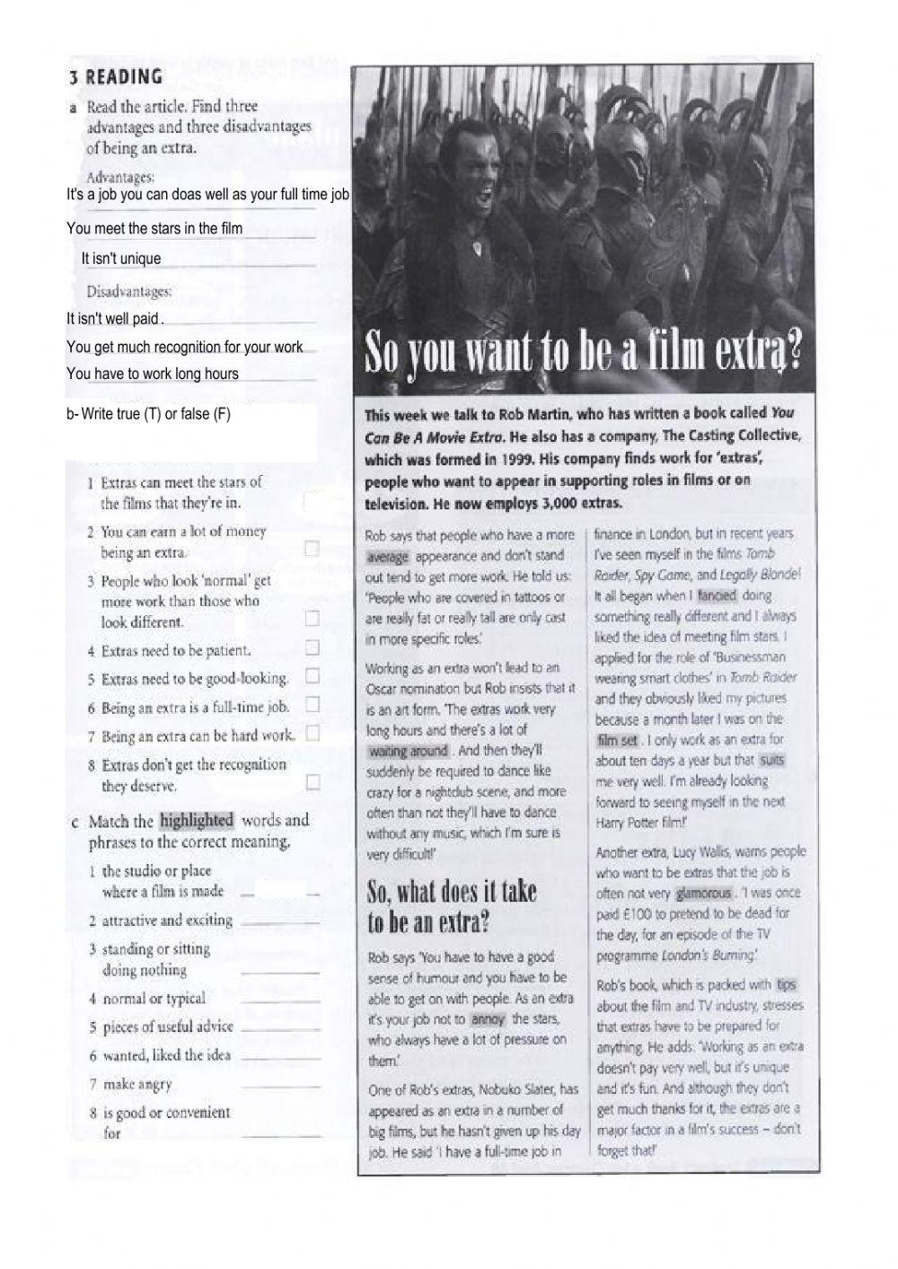 4th Seniors  1st partial Reading