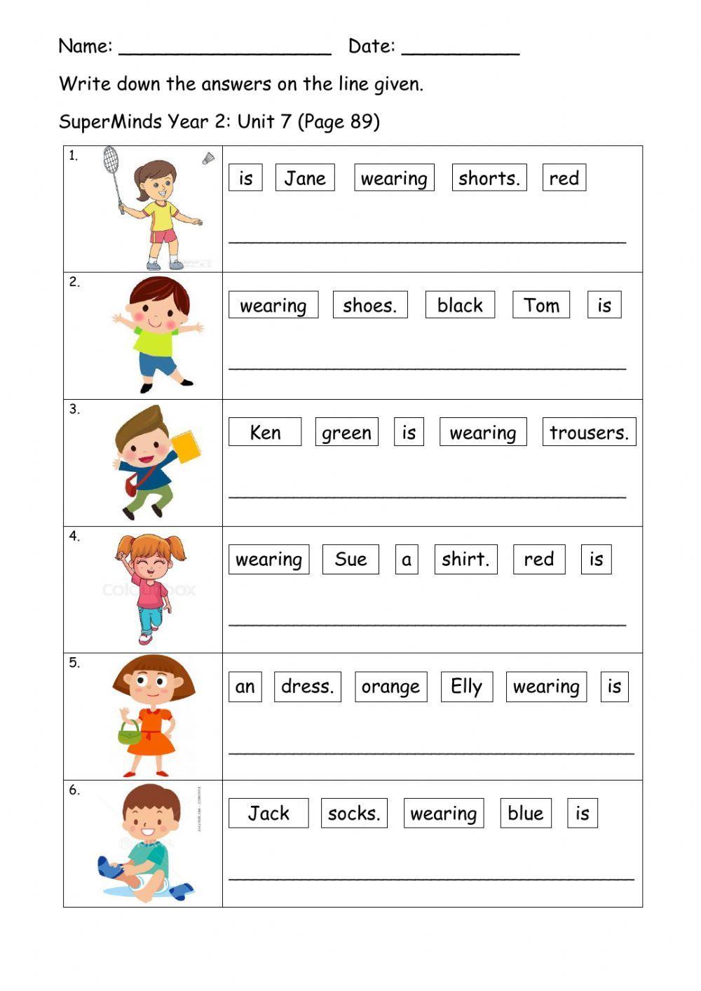 Year 2: page 89 | Free Interactive Worksheets | 287790