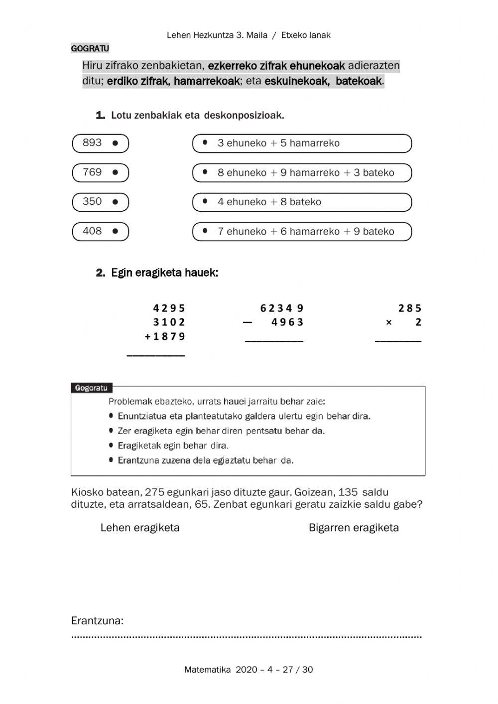 Matematika ariketak lh3